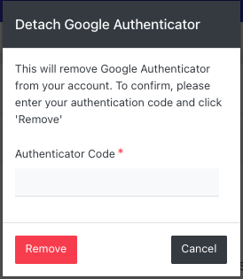 Image of the Detach 2FA